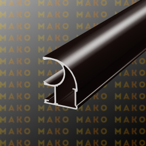 Профиль вертикальный асимметричный MS125V Коньяк (A07)